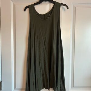 Decree Olive Green Scoop Neck Tank